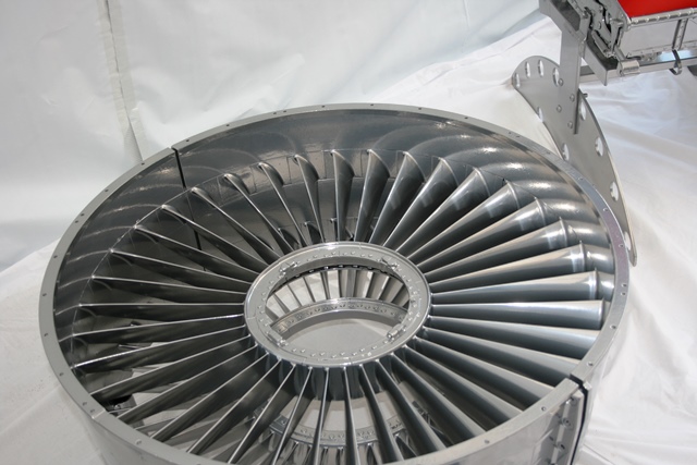 RAF Nimrod Jet engine fan coffee table large blade0